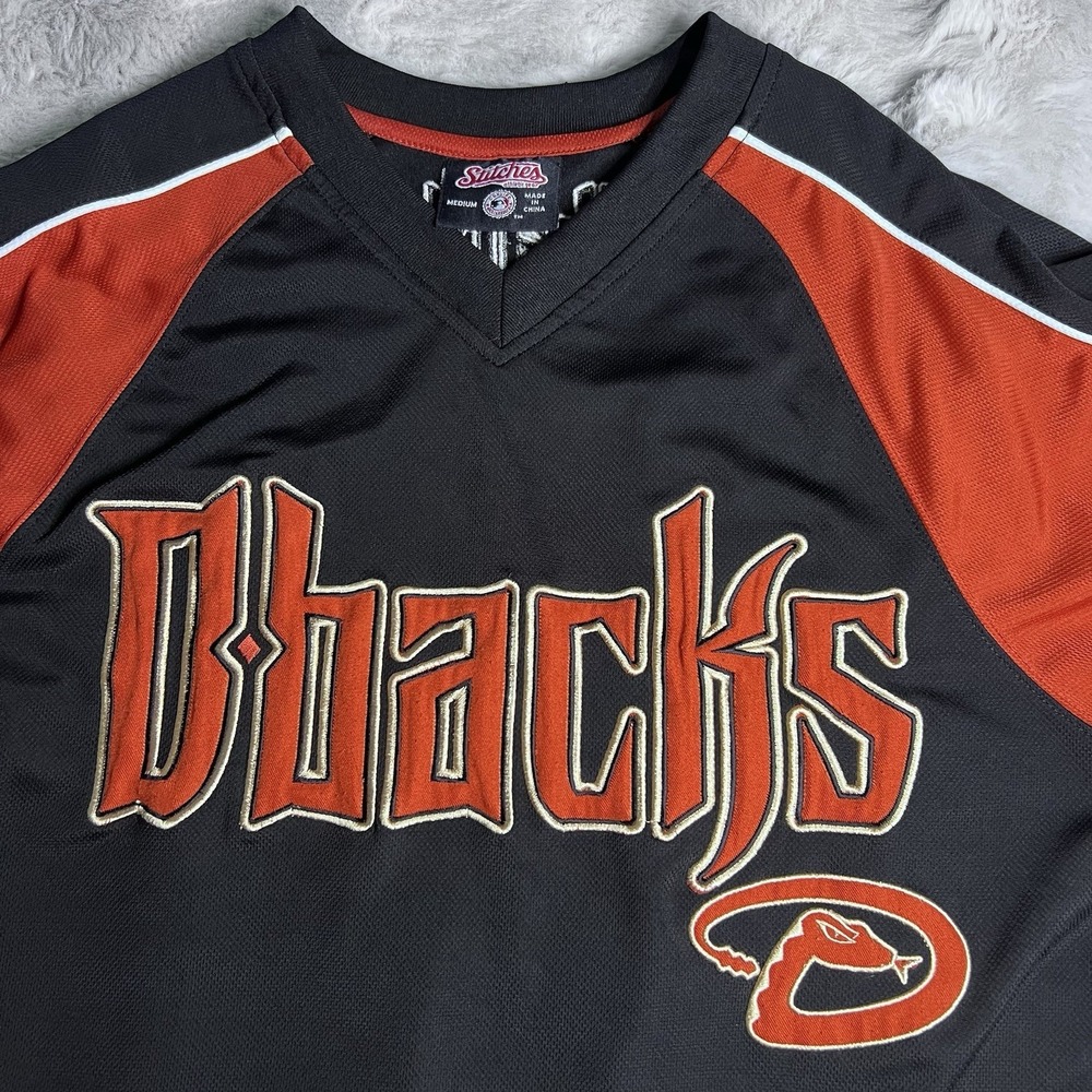 Stitches Arizona Diamondbacks Black & Orange MLB Jersey‎ Men's M Pre-Owned
